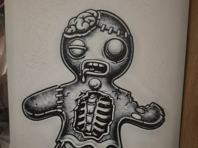 HueForge model: gingerbread man hueforge by Buntsta