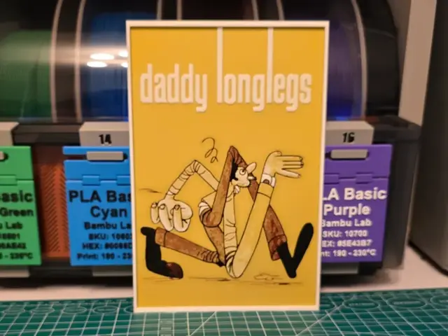 HueForge model: Daddy Longlegs Movie Poster - Hueforge Art by Lumpy3D