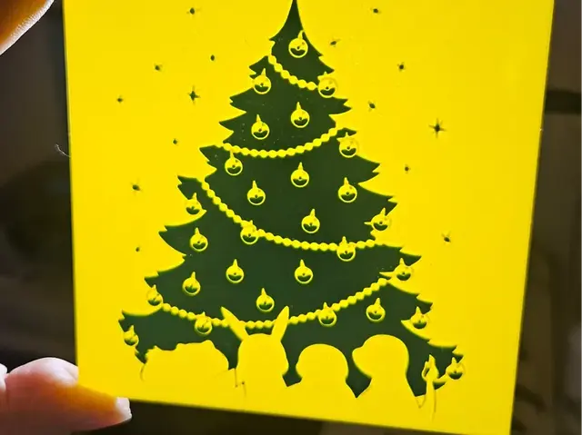 Christmas Pokemon if front of three