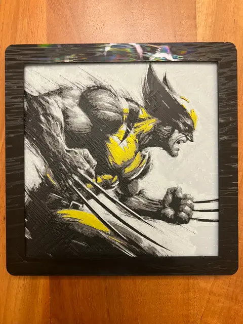 HueForge model: Wolverine with Claws Extended 2.0 by JustBe 3D Printing