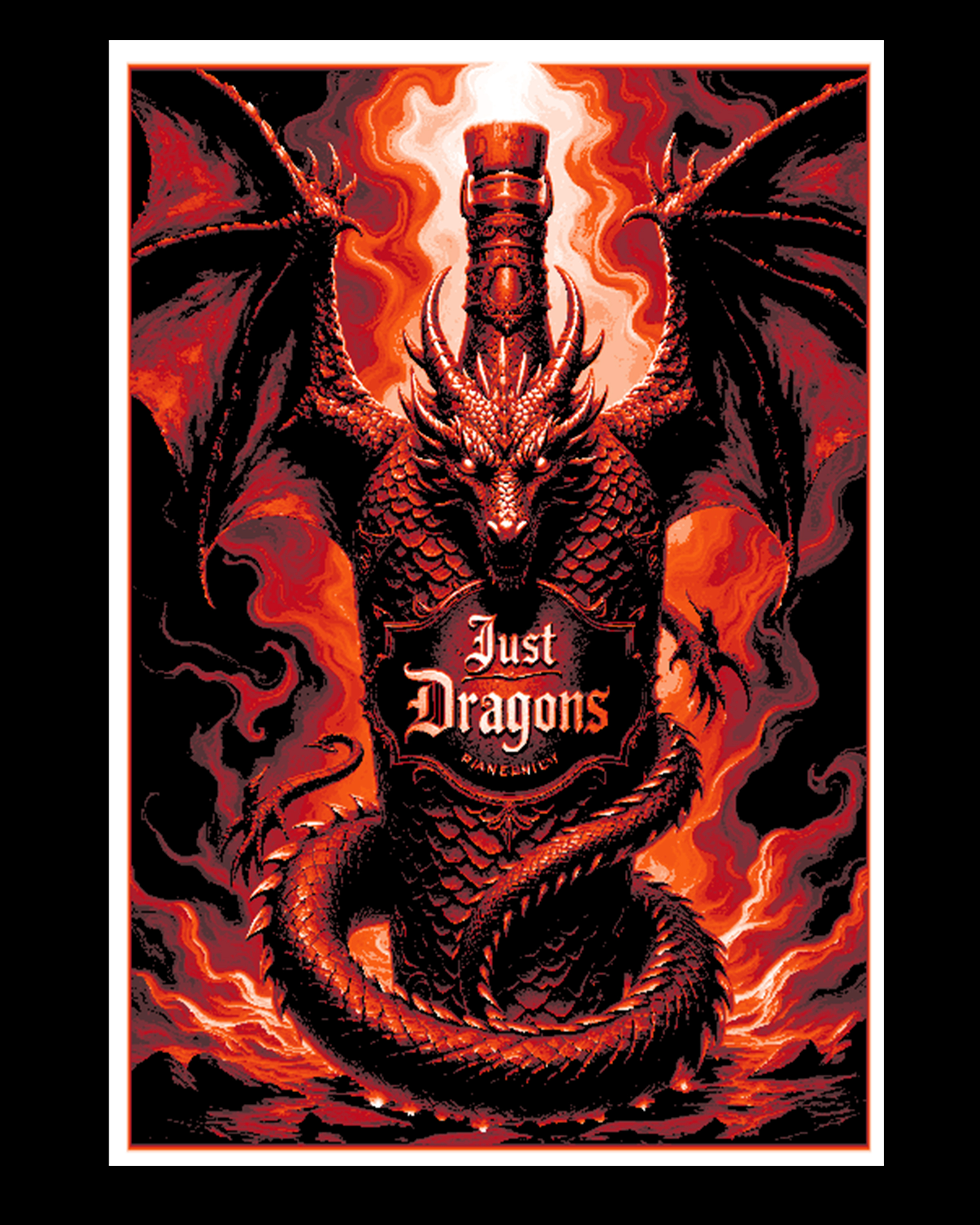 Sometimes the best thing to drink is Just Dragons - Hueforge Art by BooneCo3d HueForge model: Sometimes the best thing to drink is Just Dragons - Hueforge Art by BooneCo3d
