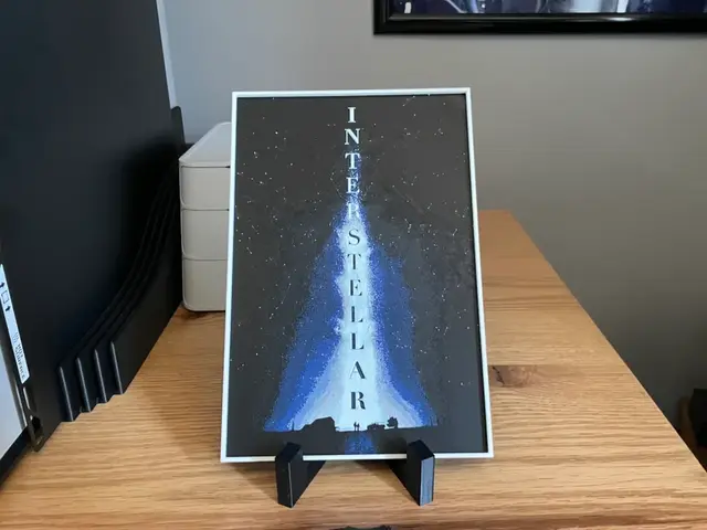 HueForge model: Interstellar (2014) Hueforge Movie Poster by NiiON