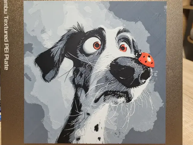 HueForge model: Funny Dog With Ladybug 2 - Hueforge 200x200 by Vincent111