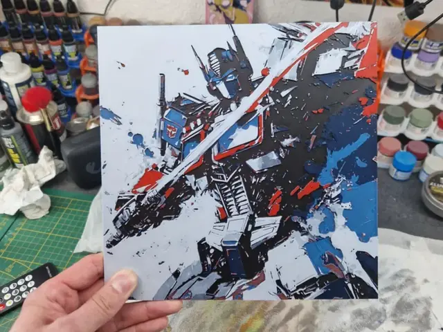 HueForge model: Transformers Hueforge - Optimus Prime by Dakiren