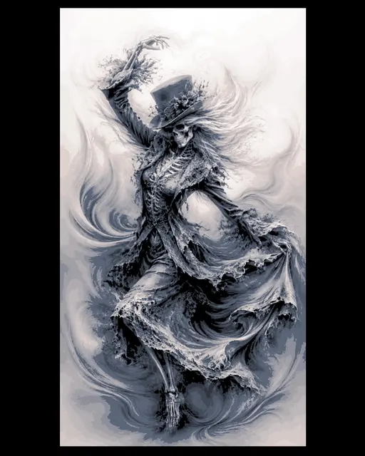 A twist on the eternal Dance of Death - Hueforge Art