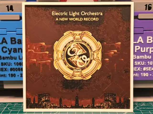 HueForge model: Electric Light Orchestra "A New World Record" Art by Lumpy3D
