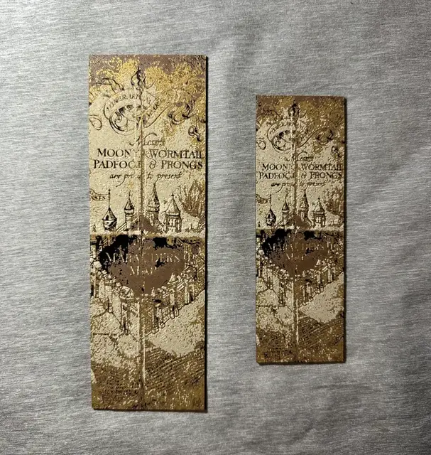 HueForge model: Marauder's Map Hueforge Bookmark - 2 sizes by Hey Ben