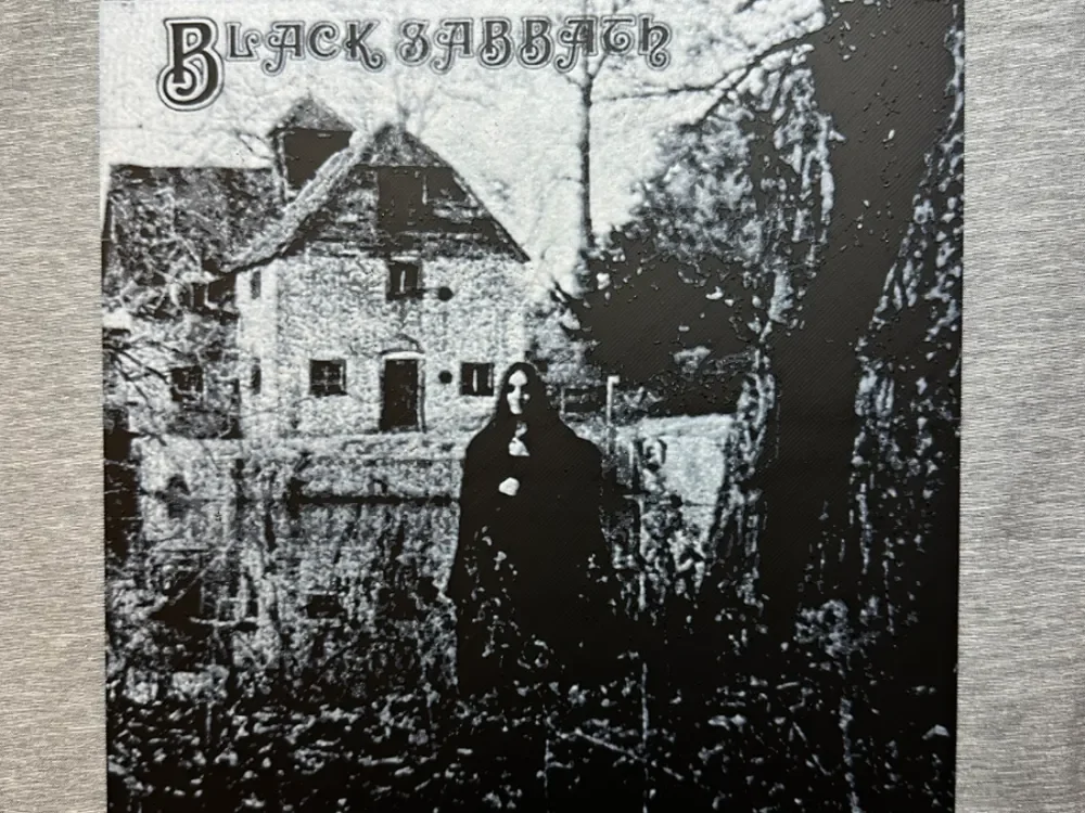 Black Sabbath Debut Album Cover Hueforge by Hey Ben HueForge model: Black Sabbath Debut Album Cover Hueforge by Hey Ben