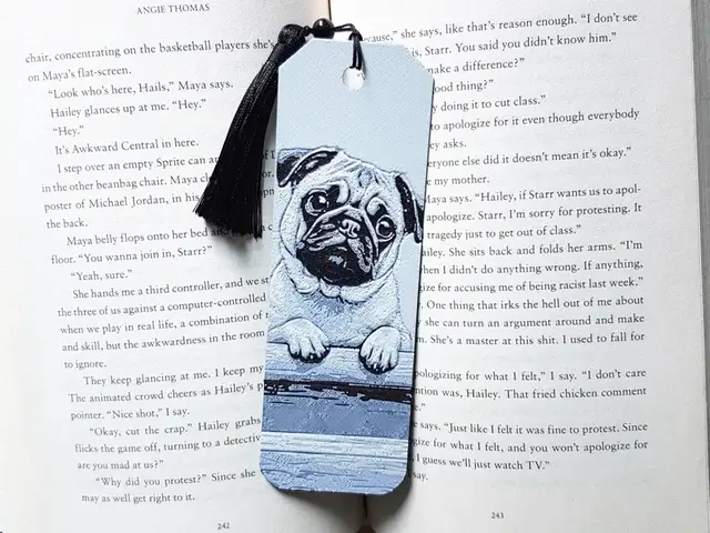 HueForge model: Bookmark, Pug, Dog, Puppy by Dame Jo