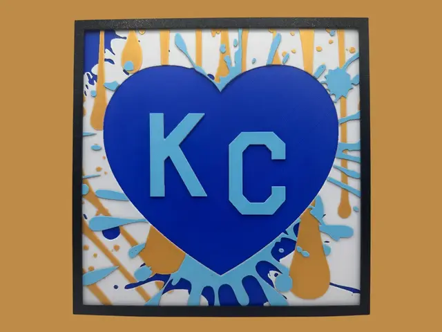 HueForge model: Kansas City Heart (KC Heart) by Canadian Gamer