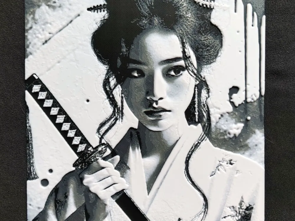 Geisha II. HueForge by fD.667 HueForge model: Geisha II. HueForge by fD.667