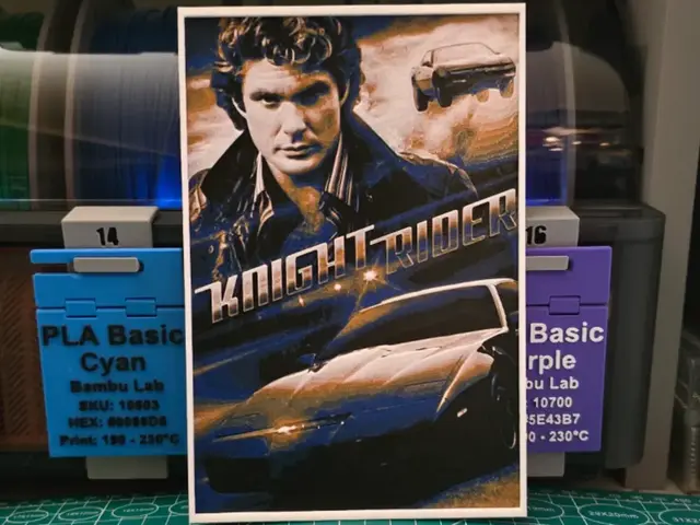 Knight Rider Poster - Hueforge Art