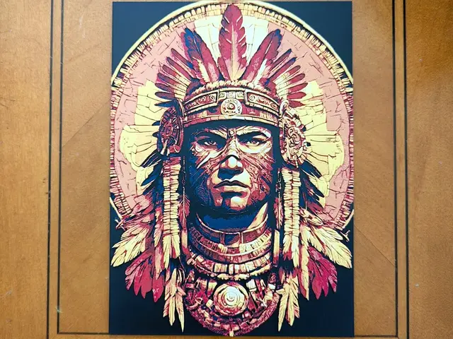 HueForge model: Aztec Eagle Warrior Hueforge by Sarge