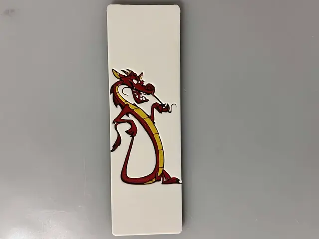 HueForge model: Bookmark: Mulan Mushu - Bookmark by 3djd
