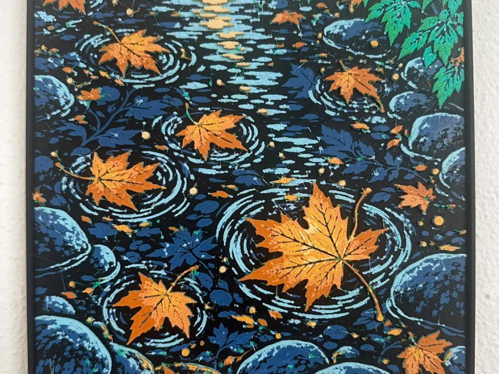 Autumn leaves by TowerLayers HueForge model: Autumn leaves by TowerLayers