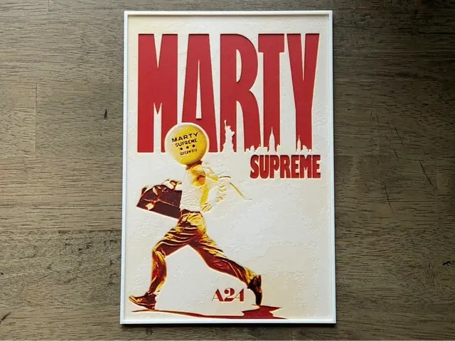 HueForge model: Marty Supreme (2025) A24 Movie Hueforge Poster by NiiON