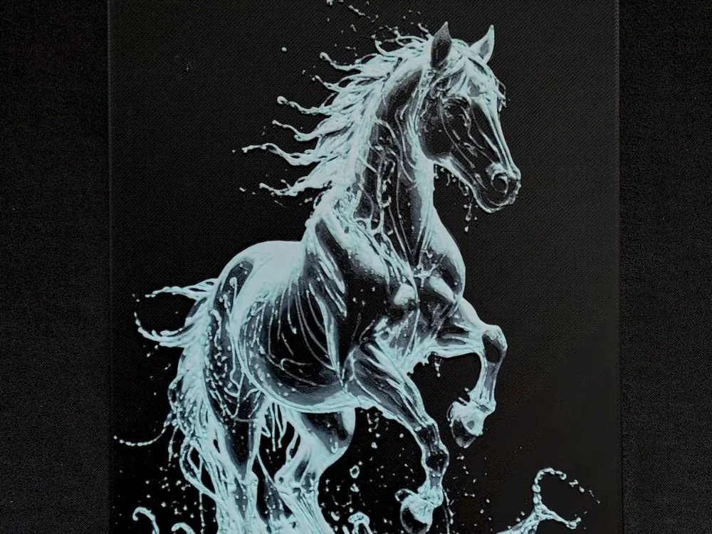 Mystic horse HueForge by fD.667 HueForge model: Mystic horse HueForge by fD.667