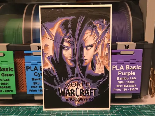 HueForge model: World of Warcraft: The War Within - Hueforge Art by Lumpy3D