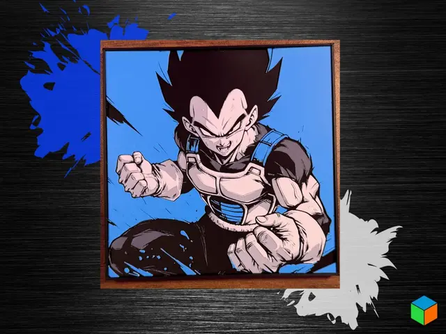 HueForge model: Vegeta — Dragon Ball Z HueForge by 3D Prints By Vic