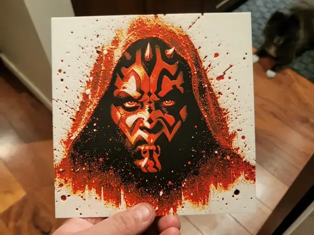 HueForge model: Graffiti Darth Maul by 3Ree Printing