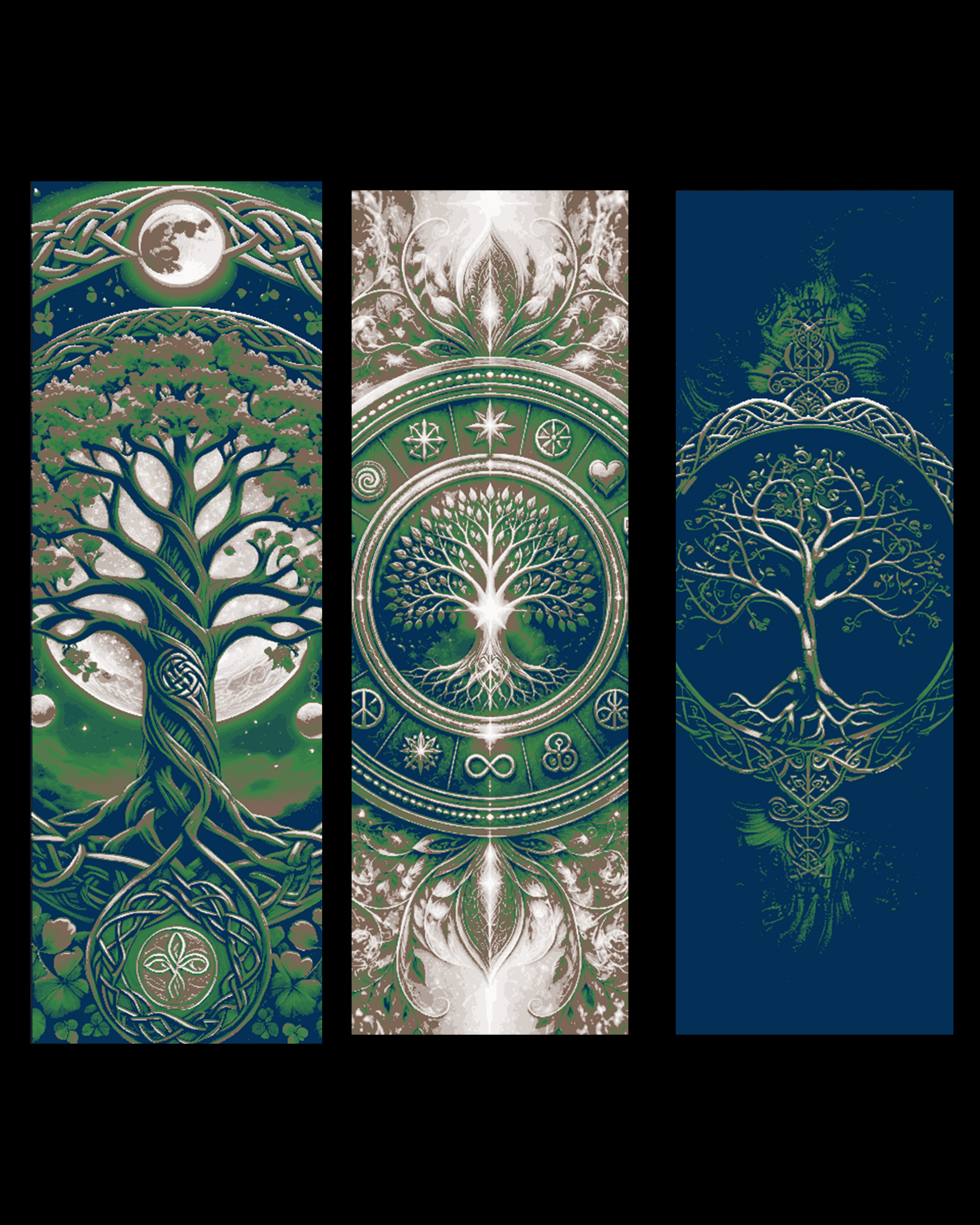 Knotwork Designs of the Tree of Life - Celtic or Druid Art - Set of bookmarks by BooneCo3d HueForge model: Knotwork Designs of the Tree of Life - Celtic or Druid Art - Set of bookmarks by BooneCo3d