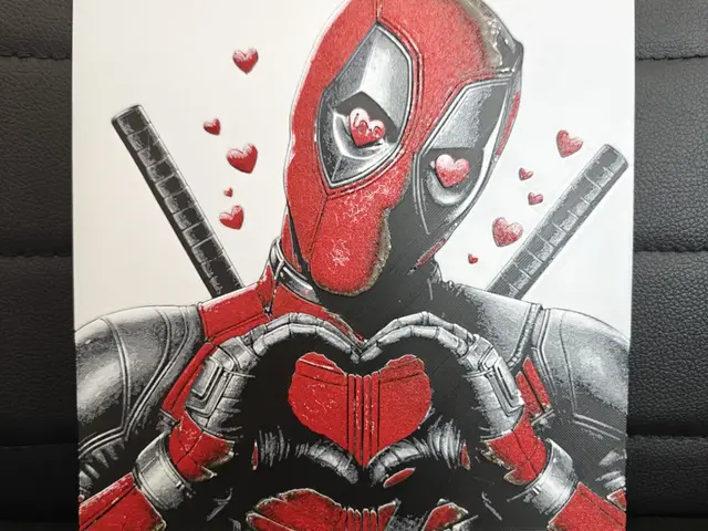 HueForge model: Deadpool Love by TheHueforgeLady