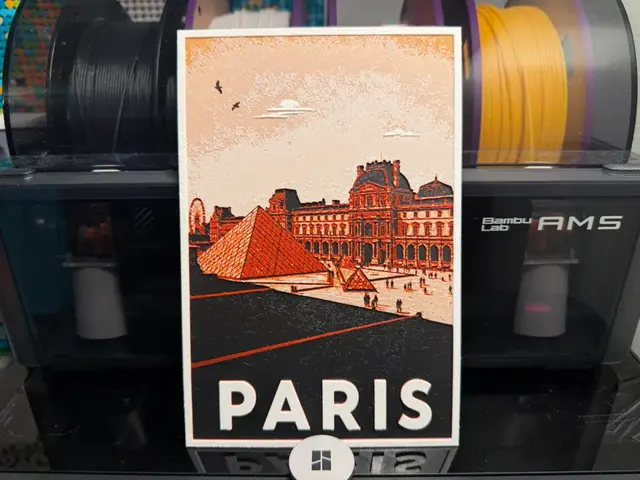 HueForge model: Paris Louvre Museum HueForge by liv_3d