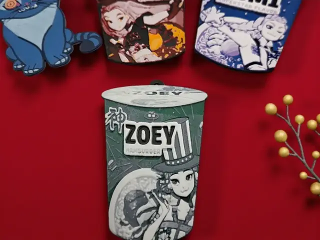 HueForge model: Kpop Zoey Ramen Christmas Ornament by MythicHue's