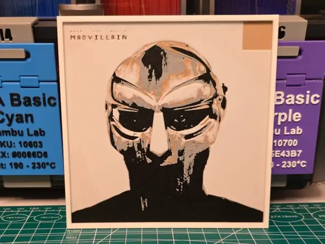 HueForge model: Madvillain "Madvillainy" Album Poster - Hueforge by Lumpy3D