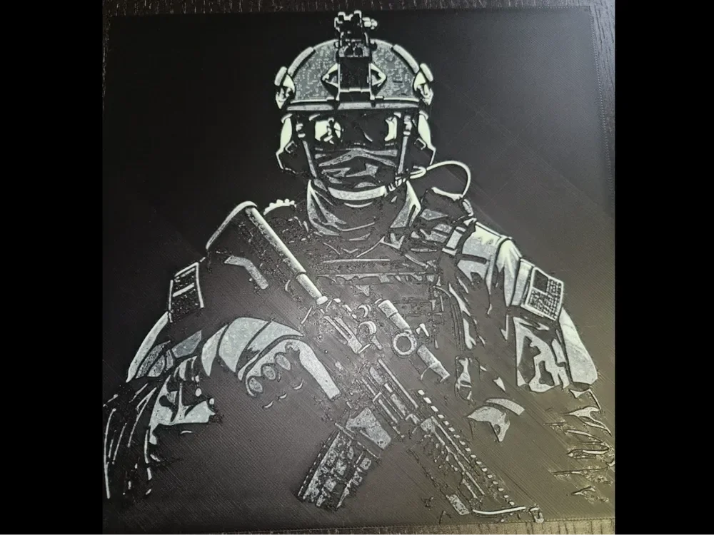 Soldier Hueforge by HueFoundry HueForge model: Soldier Hueforge by HueFoundry