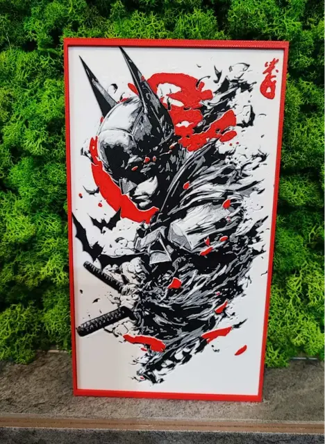 HueForge model: Samurai Bat by Garuda3D