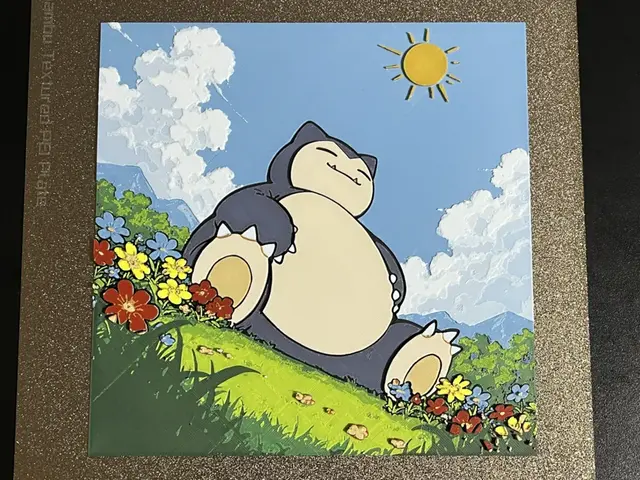 HueForge model: Snorlax under Sunshine Pokemon Hueforge by FantasyZ