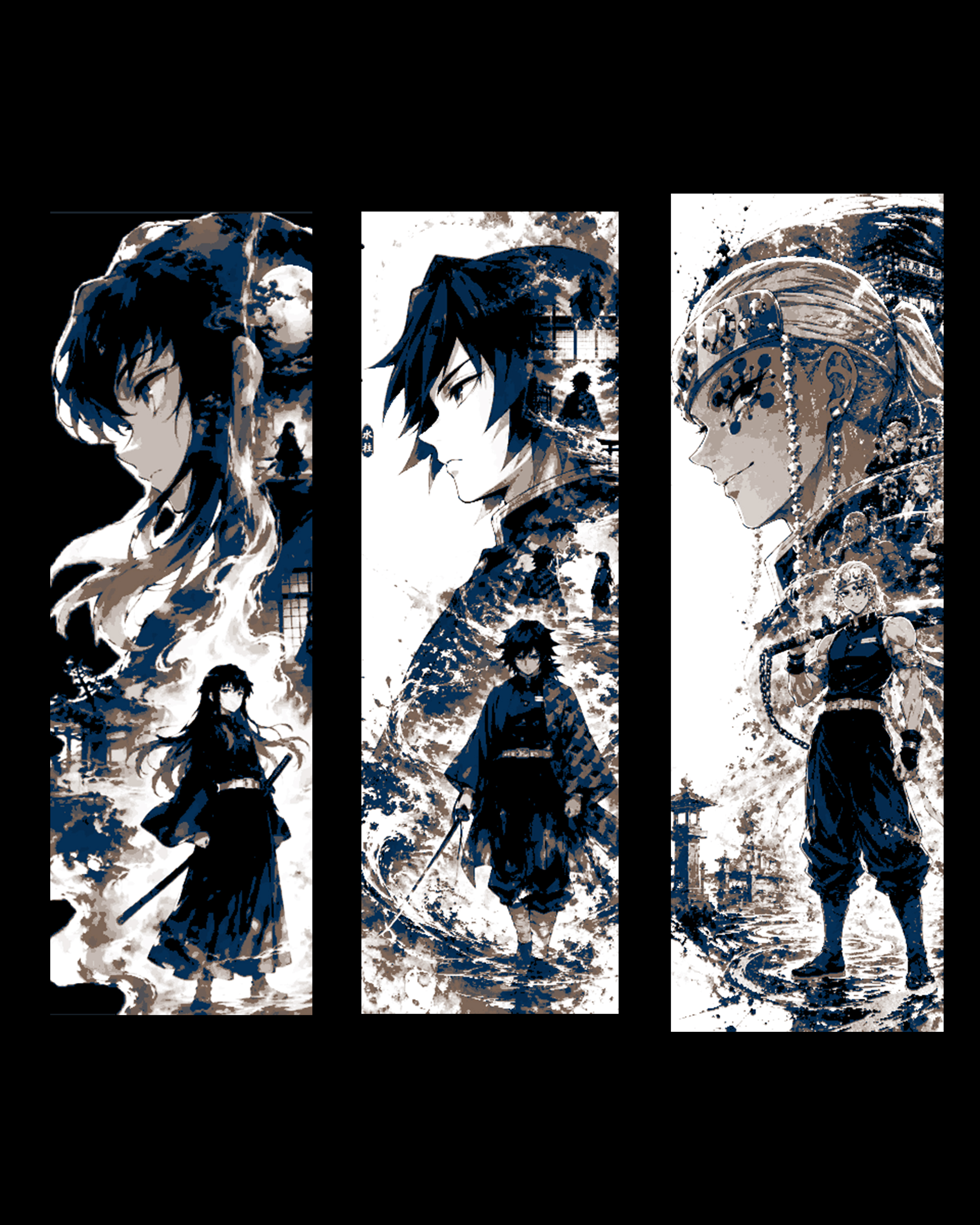 The Characters and Designs of Anime and Manga - Set of Bookmarks by BooneCo3d HueForge model: The Characters and Designs of Anime and Manga - Set of Bookmarks by BooneCo3d