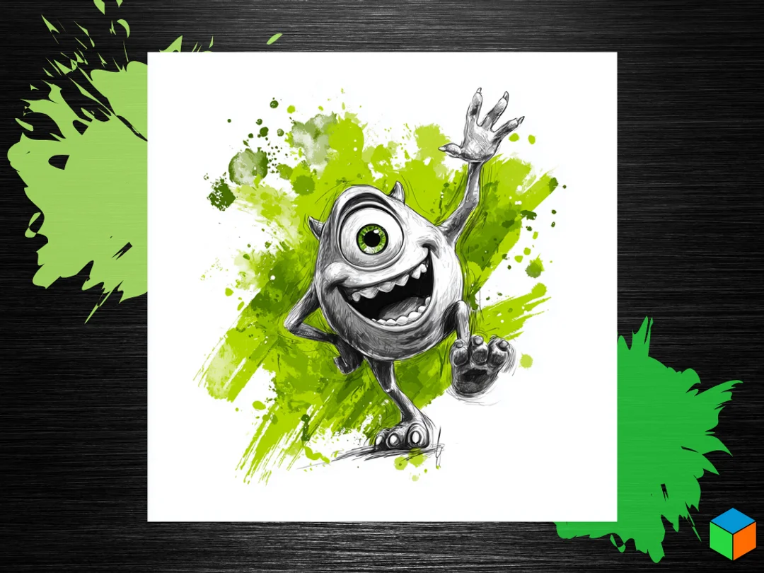 🟢 NEW DISNEY DROP — MIKE WAZOWSKI! 🟢 by 3D Prints By Vic HueForge model: 🟢 NEW DISNEY DROP — MIKE WAZOWSKI! 🟢 by 3D Prints By Vic