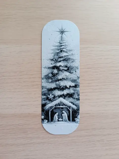 HueForge model: Christmas Tree and Nativity Scene Bookmark by Atrus Design