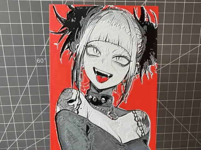 HueForge model: Hueforge of Cute goth Himiko Toga my hero academia by SBC Creations