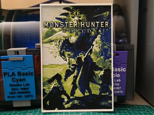HueForge model: Monster Hunter: World Hueforge Art by Lumpy3D