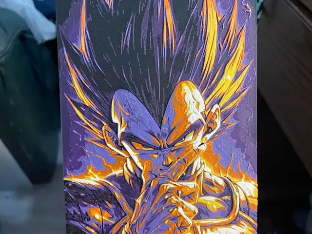 HueForge model: Vageta DBZ Hueforge by Advancedtechworldwide