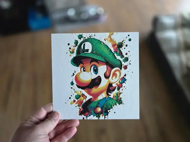 HueForge model: Graffiti Luigi Hueforge by 3Ree Printing