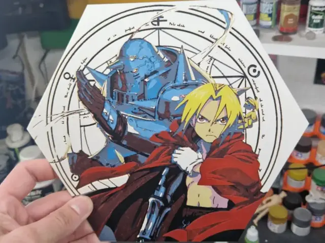 HueForge model: Fullmetal Alchemist Hueforge - Edward & Alphonse by Dakiren