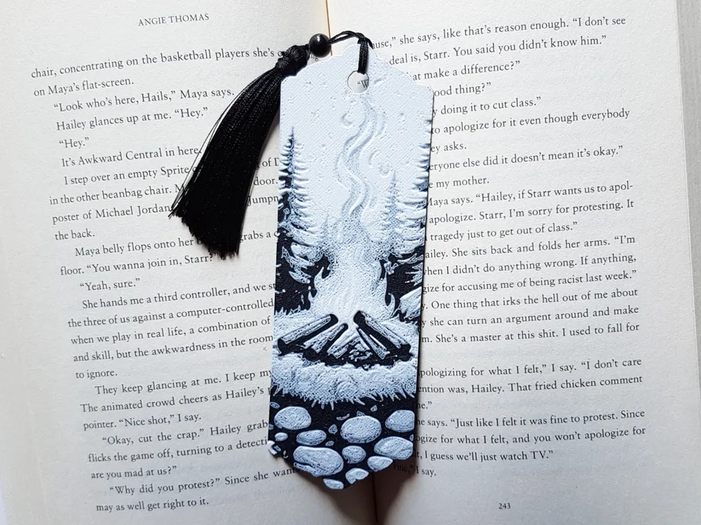 Bookmark, Campfire by Dame Jo HueForge model: Bookmark, Campfire by Dame Jo