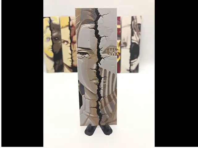 HueForge model: Attack On Titan 50x150mm Bookmark, Lara by MythicHue's
