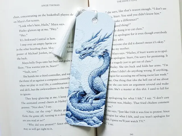 HueForge model: Bookmark, Dragon by Dame Jo
