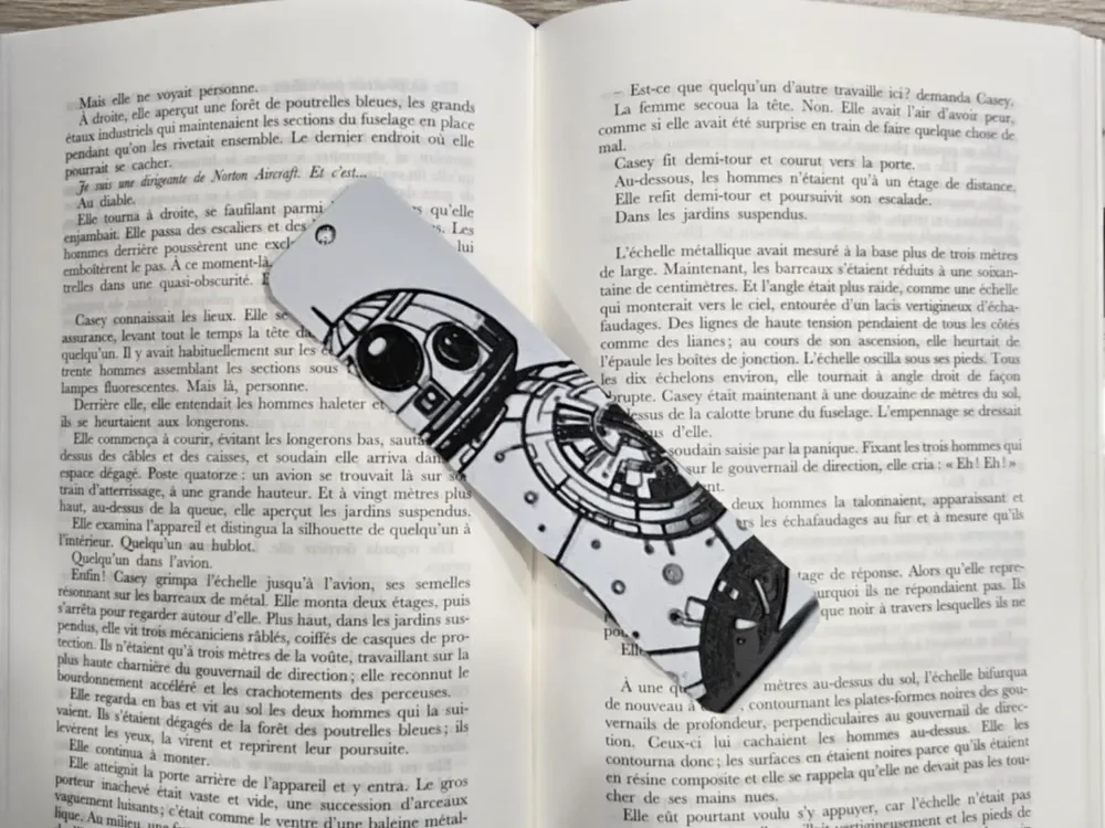 Bookmark BB-8 Star Wars by Kactus Fpv HueForge model: Bookmark BB-8 Star Wars by Kactus Fpv