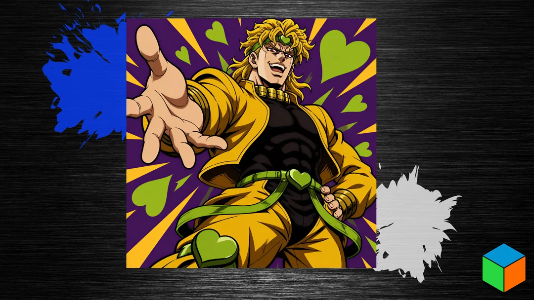 One Whole Spool Just for the Hearts — DIO Closes Villain Month by 3D Prints By Vic HueForge model: One Whole Spool Just for the Hearts — DIO Closes Villain Month by 3D Prints By Vic