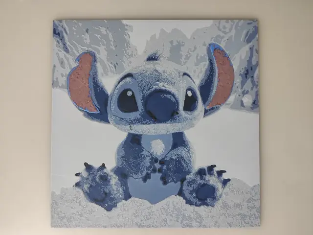 HueForge model: Lilo and Stitch, Stitch in Snow by 3djd