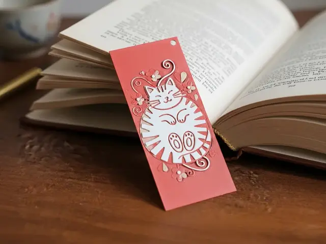 HueForge model: Valentine Kitty Bookmark2 - Hueforge - 4 Colors by doodleddigital