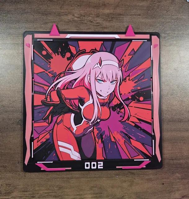 HueForge model: Trying Something New — Zero Two Stacked Layer Frame (Beta) by 3D Prints By Vic