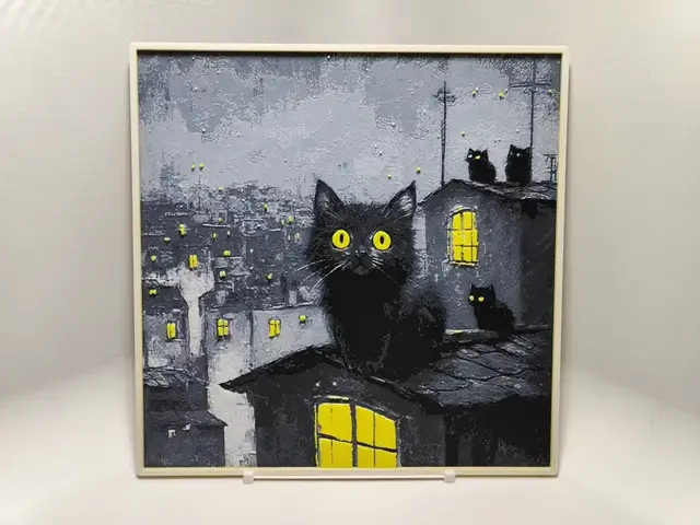 HueForge model: Cats on Rooftop #1 - Hueforge by BeaN