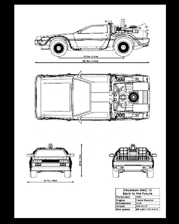 Artful Creation - Blueprint style Picture of Back to the Future's DeLorean - Car Collection Model by BooneCo3d HueForge model: Artful Creation - Blueprint style Picture of Back to the Future's DeLorean - Car Collection Model by BooneCo3d